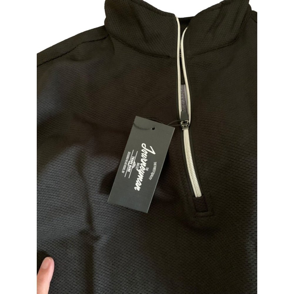 The Journeyman Bag Co. 1/4 Zip Lightweight Jacket Mens XL BNWT Black